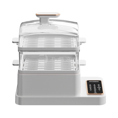 韩国现代电蒸锅全自动家用多功能二层大容量蒸汽锅小早餐机电蒸箱