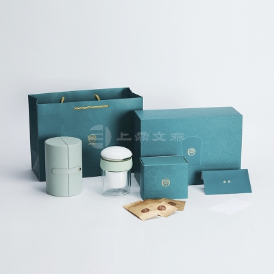 原初格物易杯礼团购礼盒双层玻璃茶杯套装茶水分离创意礼品