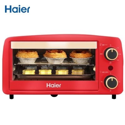 海尔高端电烤箱10L家用烘培机器烤炉烤鸡翅蛋糕薯条蔬菜K-10M2R